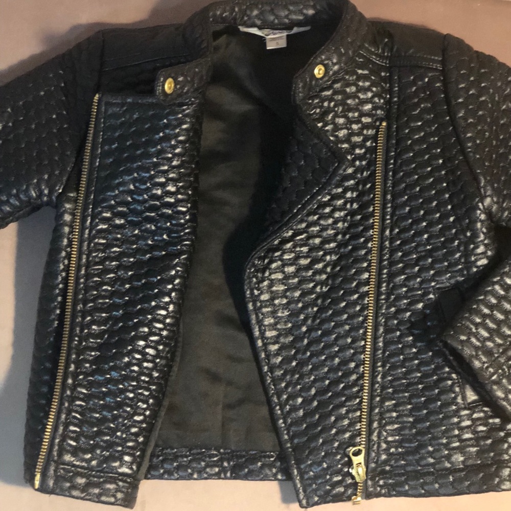 Girls faux leather jacket